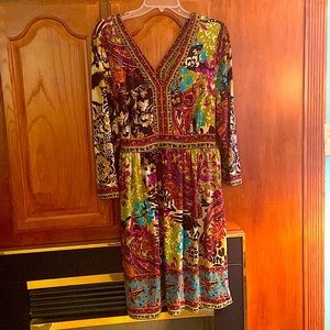 ECI dress from Nordstrom. Size XXL- ties in the back. Polyester/Spandex